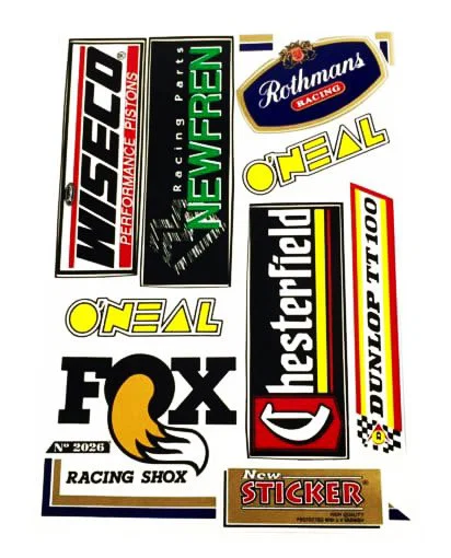 Sticker Set - Sponsor - Wiseco/Dunlop/Newfren