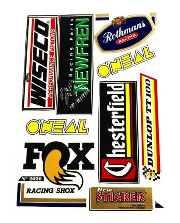 Sticker Set - Sponsor - Wiseco/Dunlop/Newfren