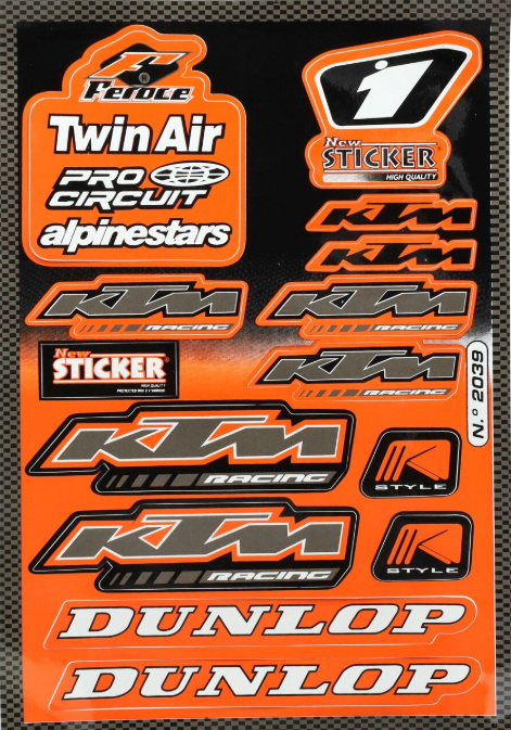 Sticker Set - Sponsor - KTM/Dunlop/Twin Air - FALKO