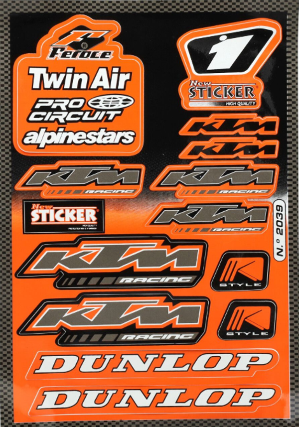 Sticker Set - Sponsor - KTM/Dunlop/Twin Air - FALKO