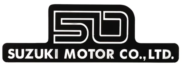 99x35mm Sticker Black-White "50 SUZUKI MOTOR CO LTD" - 68141-22002