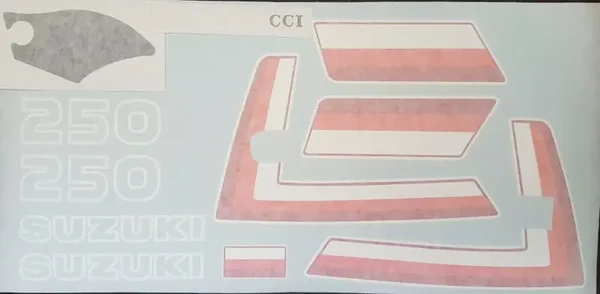 Suzuki Sticker Kit TS250ER - Red Bike -