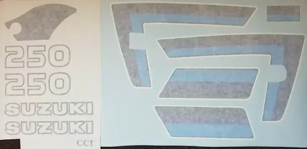 Suzuki Sticker Kit TS250ER - Yellow Bike -