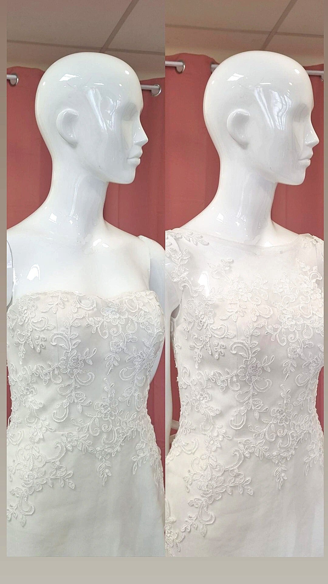 exemple de robe de mariée d'occasion modifié