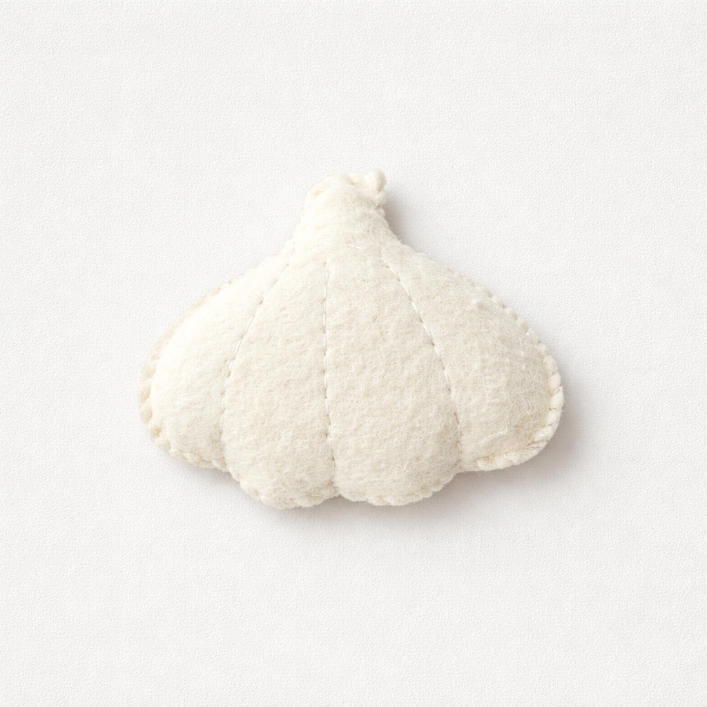 Filz-Knoblauch "Knobi Knuffel" (1 Knolle)