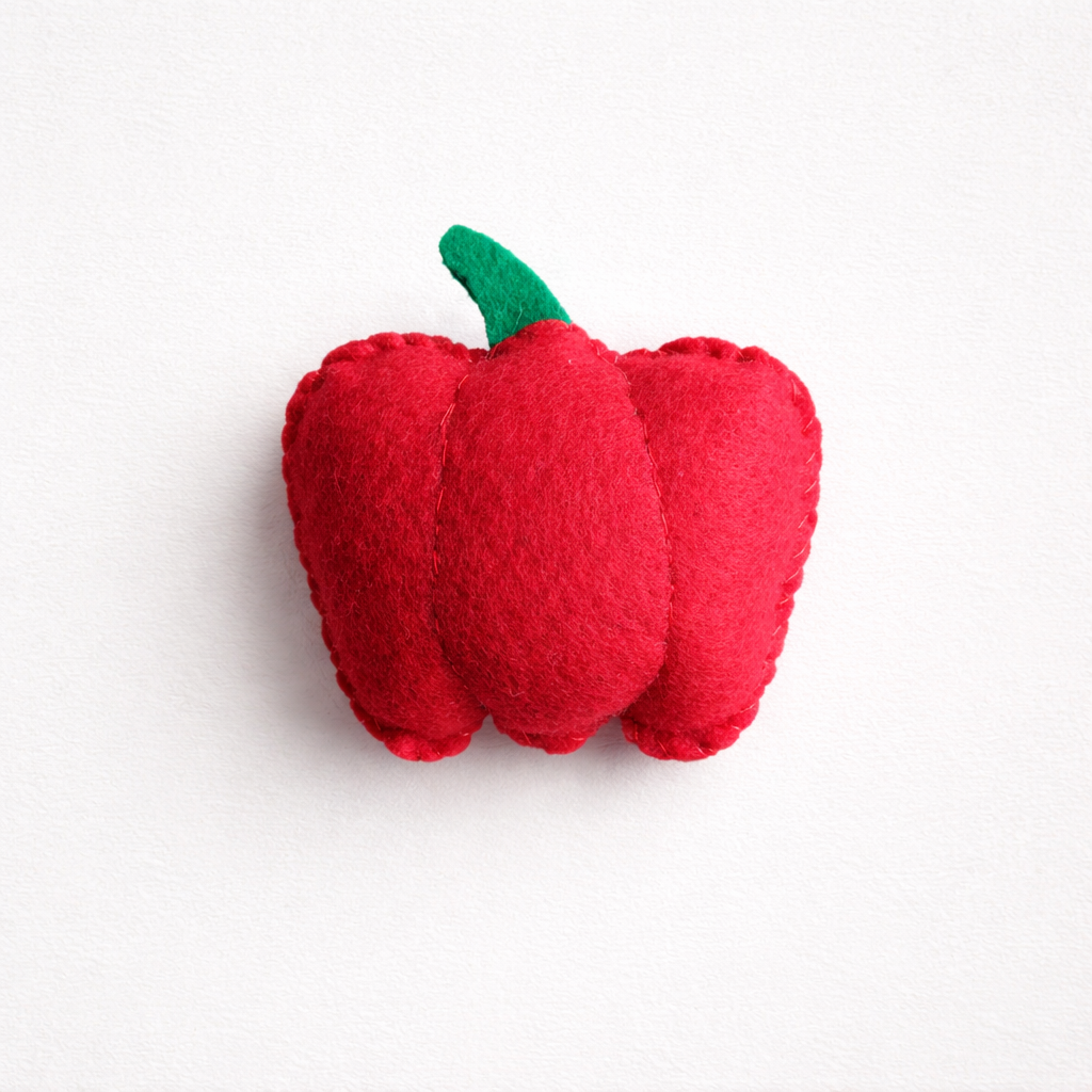 Filz-Paprika "Pippa oder Pablo"  (1 Stück – Rot oder Gelb)
