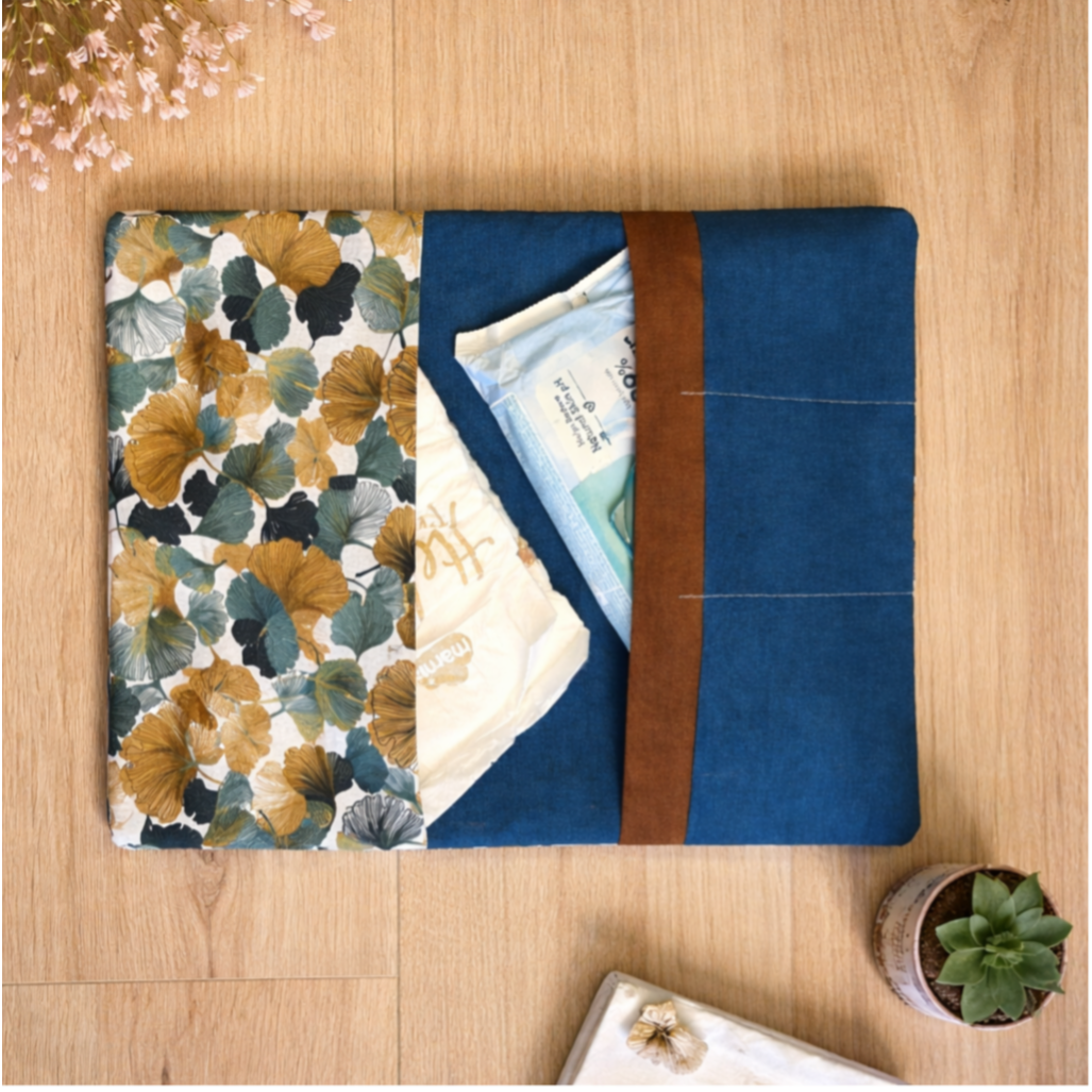 WickelNest "Gingko Blätter Petrol"