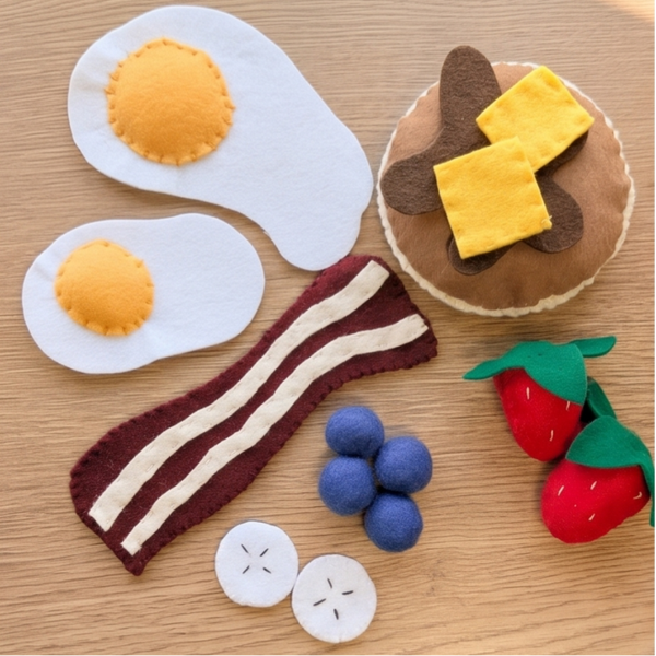 "Soft Brunch" - Für Langschläfer & Frühaufsteher: Handgemachtes Filz-Frühstücks-Set