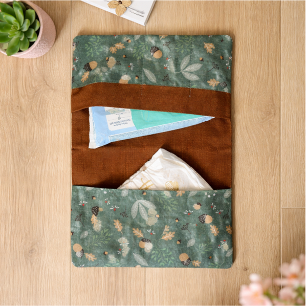 WickelNest "Eicheln Grün"