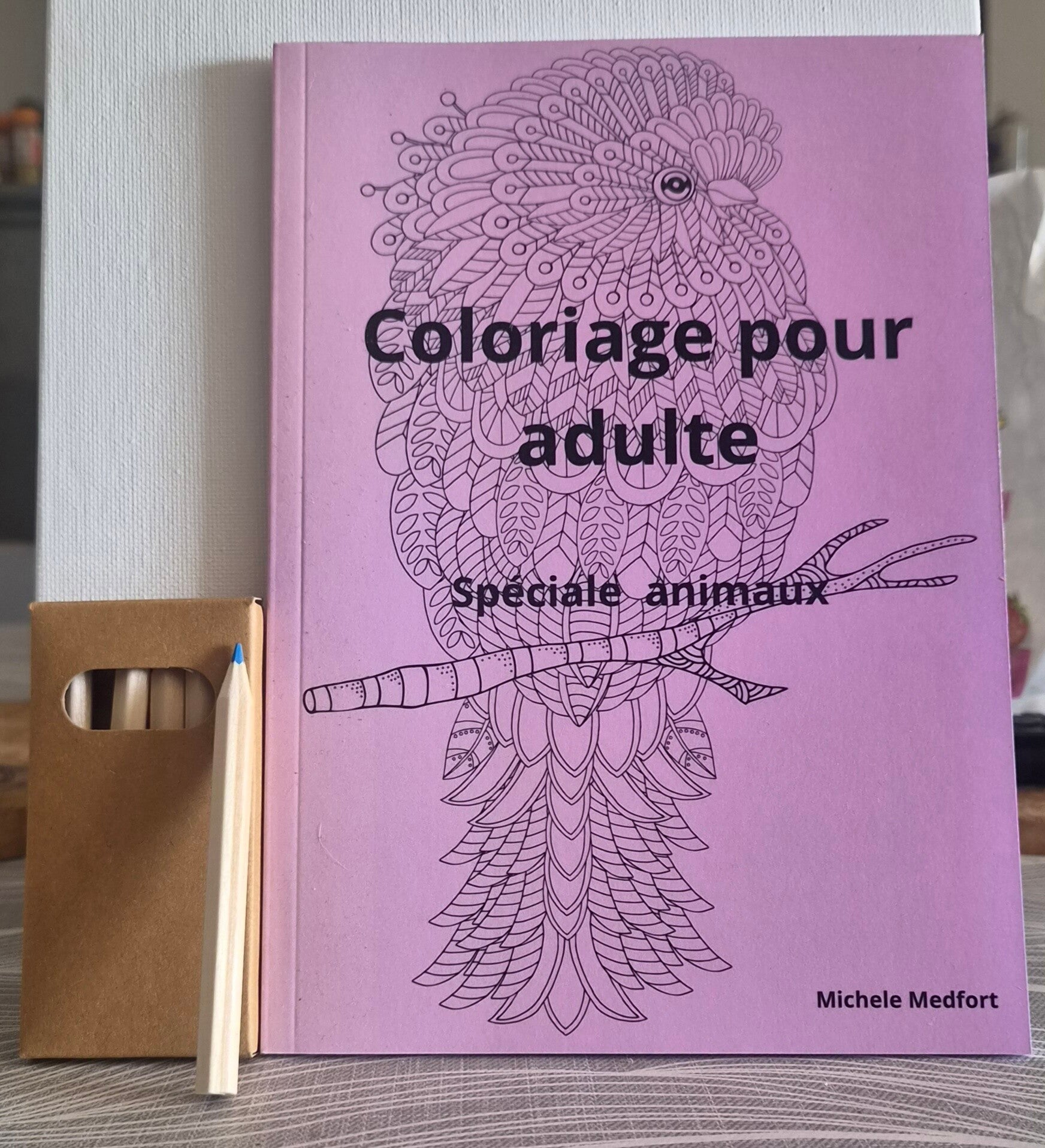 Cahier de coloriage de poche + 6 crayon de couleur