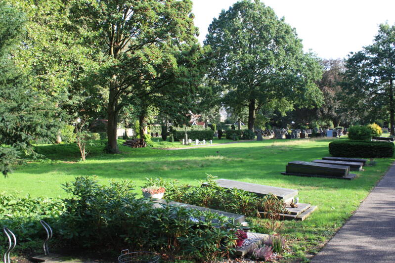 Overzicht kerkhof Groenestraatkerk