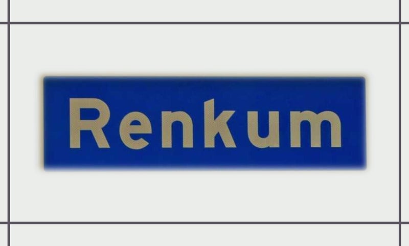 Plaatnaambord van Renkum