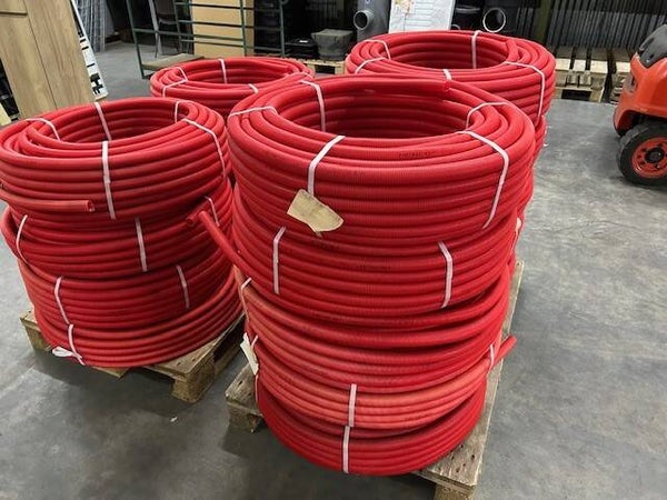 0124. Henco meerlagenbuis 26x3mm met rode mantel