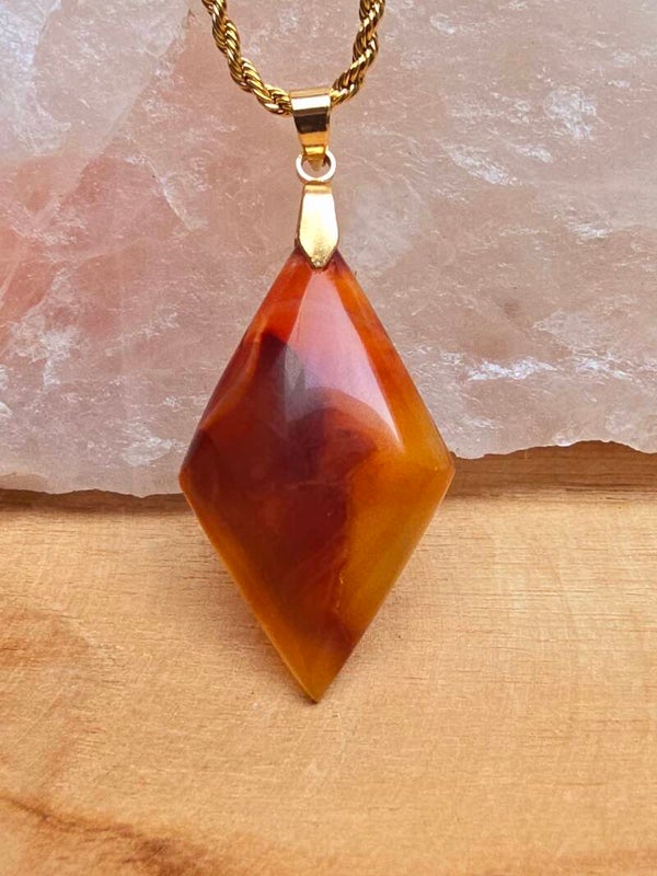 Pendentif Cornaline de Madagascar