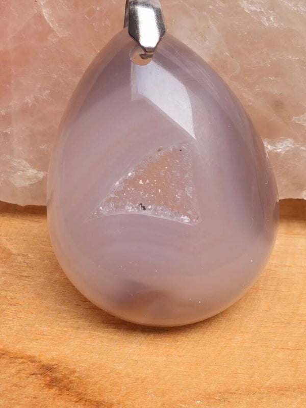 Pendentif Agate Druzy