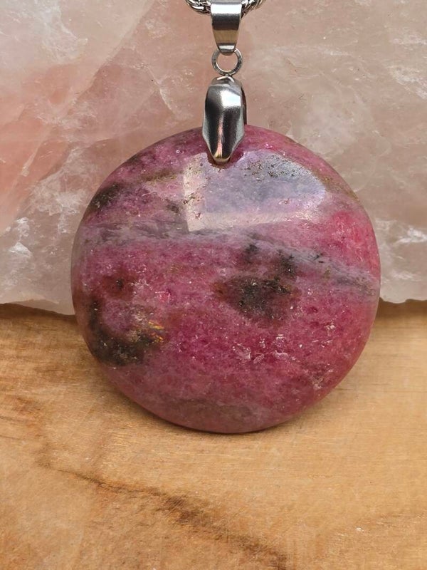Pendentif Rhodonite de Madagascar