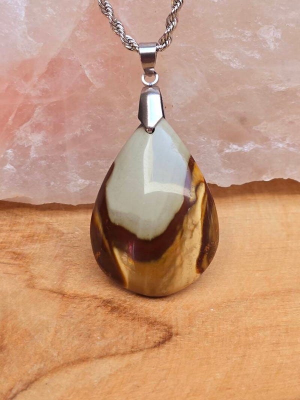 Pendentif Jaspe Polychrome