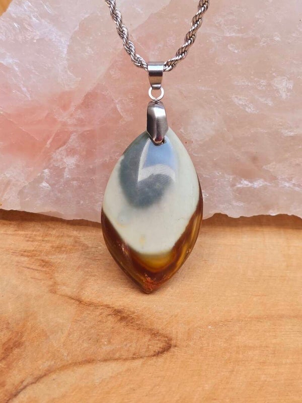 Pendentif Jaspe Polychrome