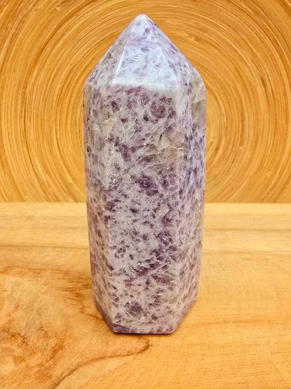 Prisme Lépidolite de Madagascar