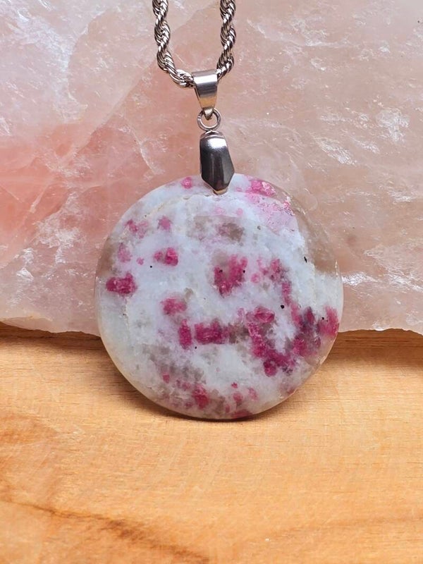 Pendentif Tourmaline Rubellite de Madagascar