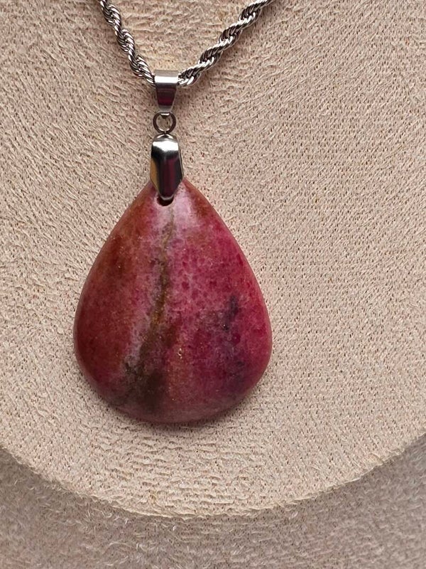 Pendentif Rhodonite de Madagascar