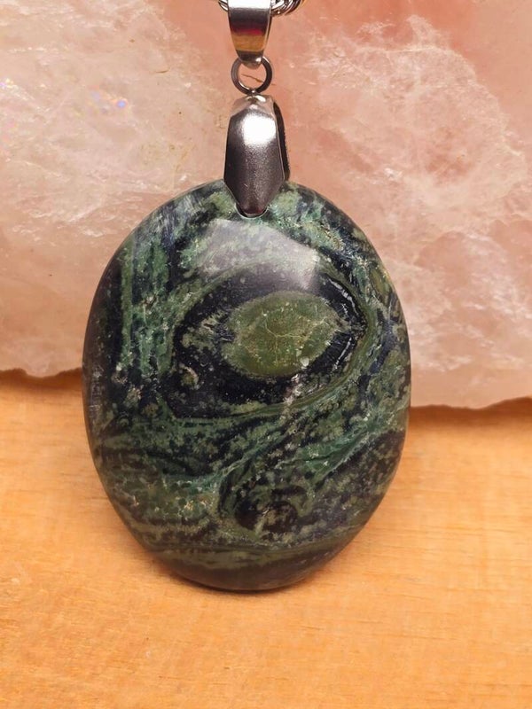 Pendentif Jaspe Kambaba de Madagascar