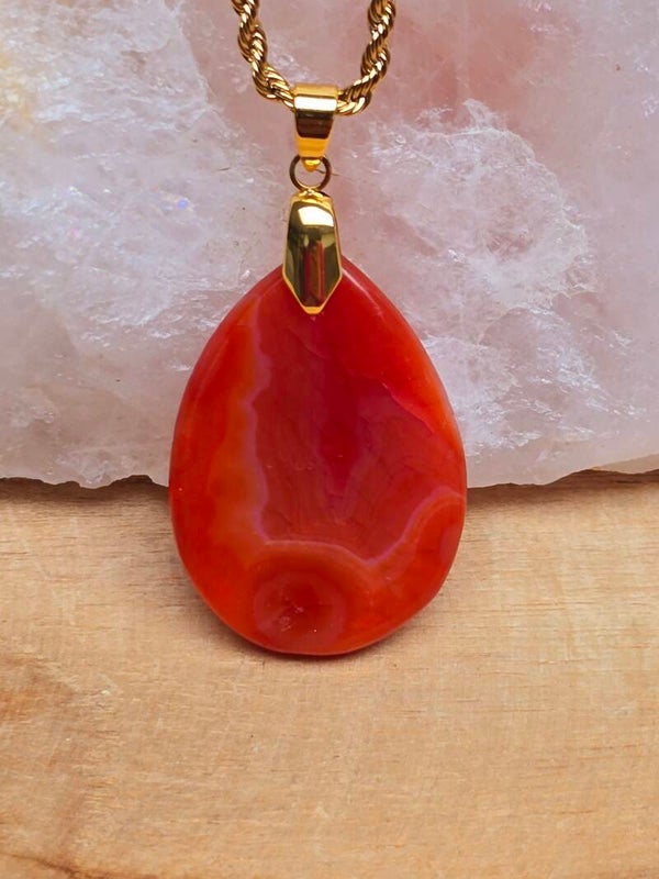 Pendentif Cornaline de Madagascar