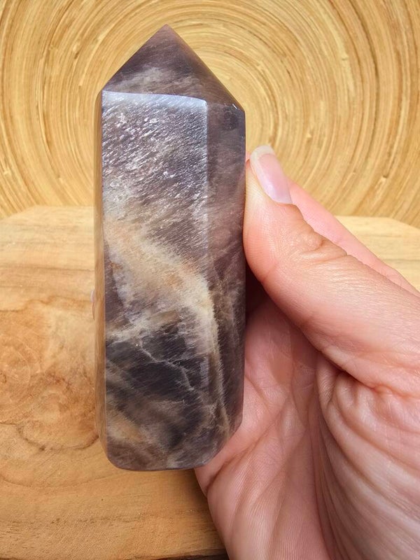 Prisme pierre de lune noir