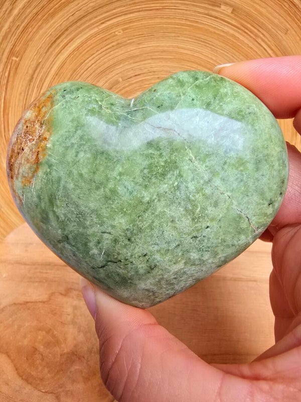 Coeur en serpentine de Madagascar