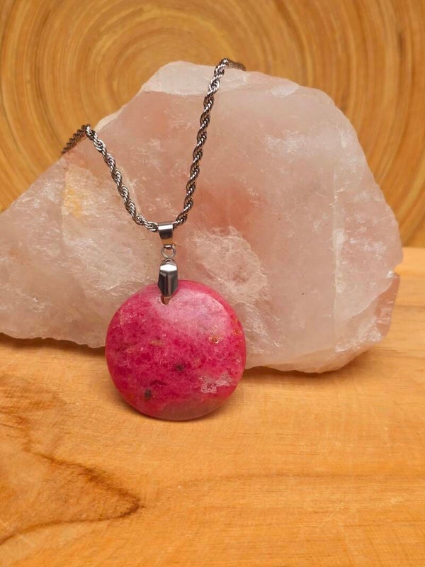 Pendentif Rhodonite de Madagascar