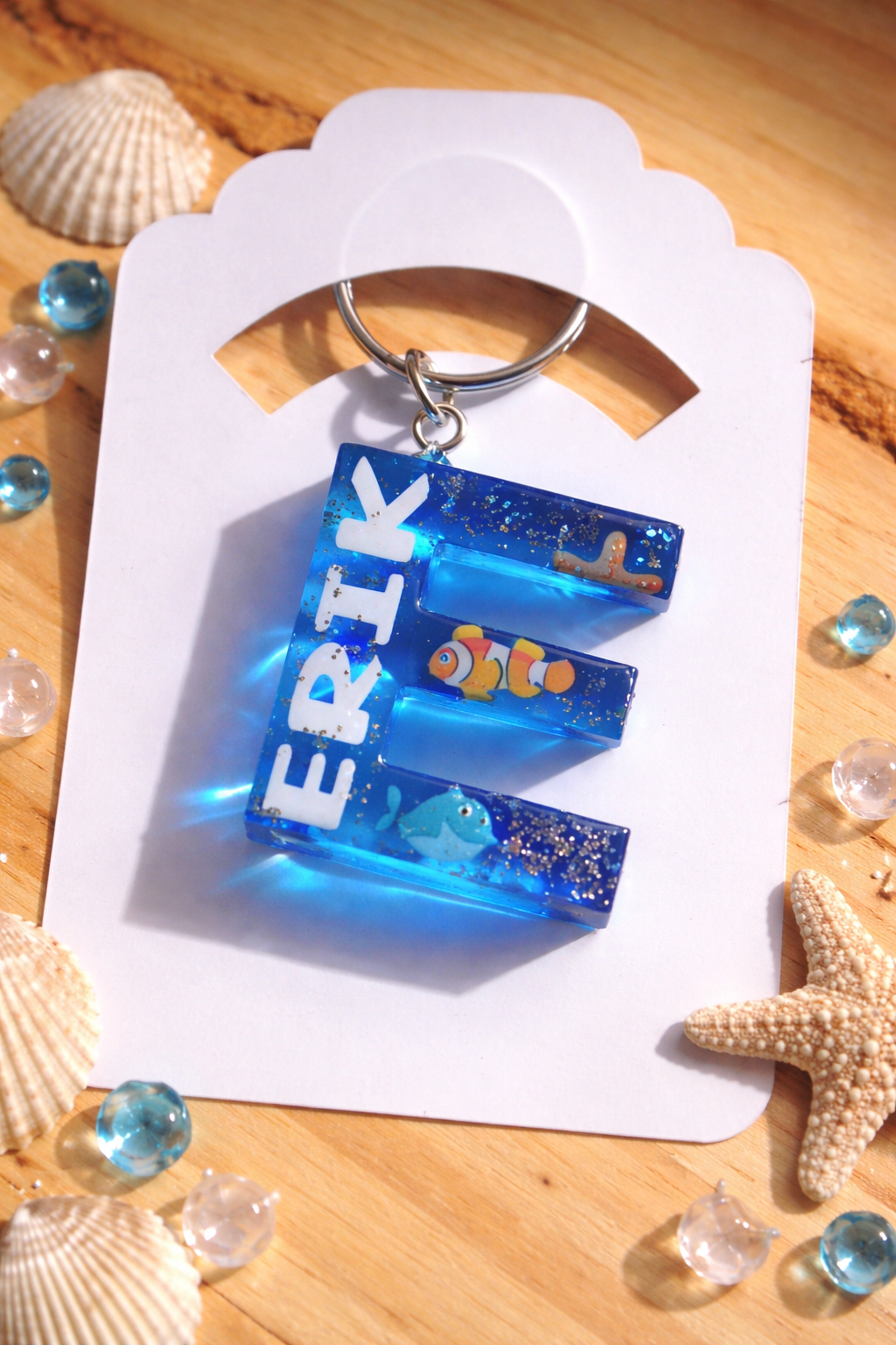 Llavero de Inicial "Mundo Marino"