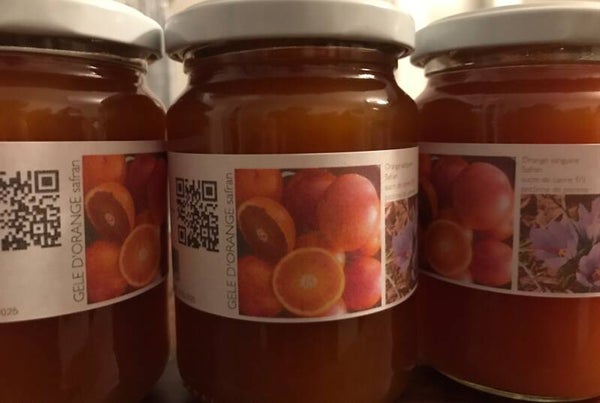 Gelée d'ornge au safran