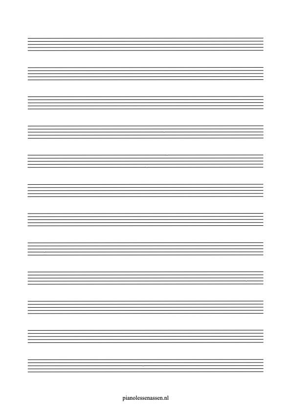 blank sheet music manuscript paper