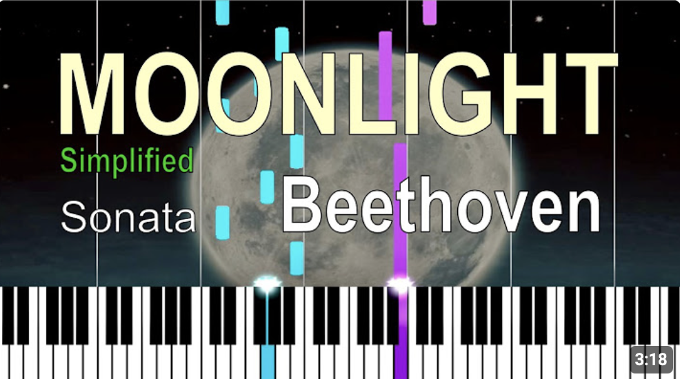 Piano tutorial video