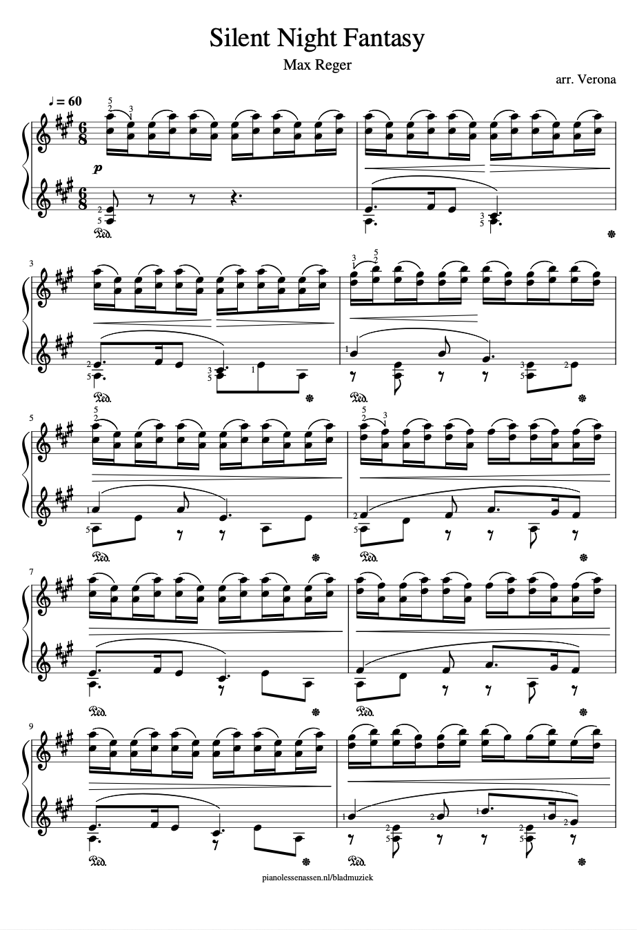 Silent Night sheet music