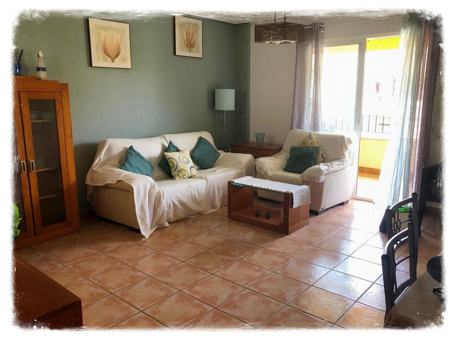 Comfy lounge with double sofa and single chair