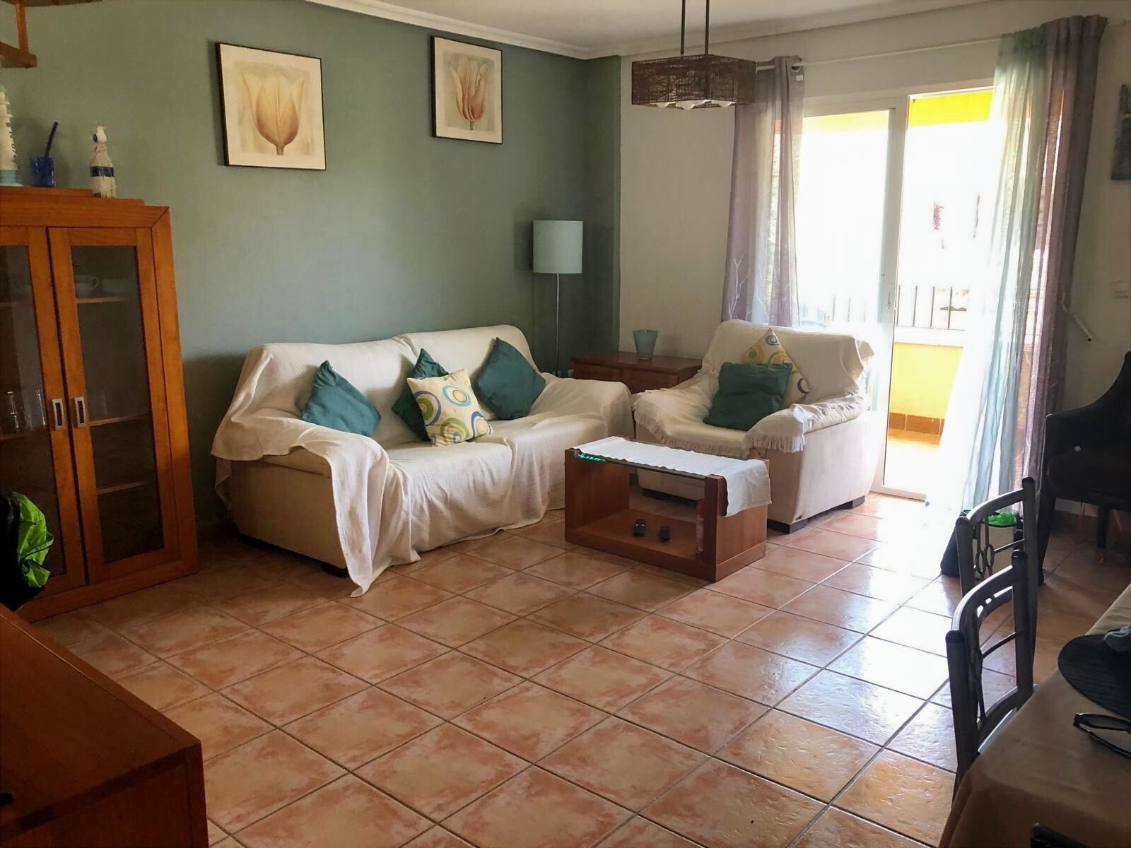 Comfy lounge with double sofa and single chair