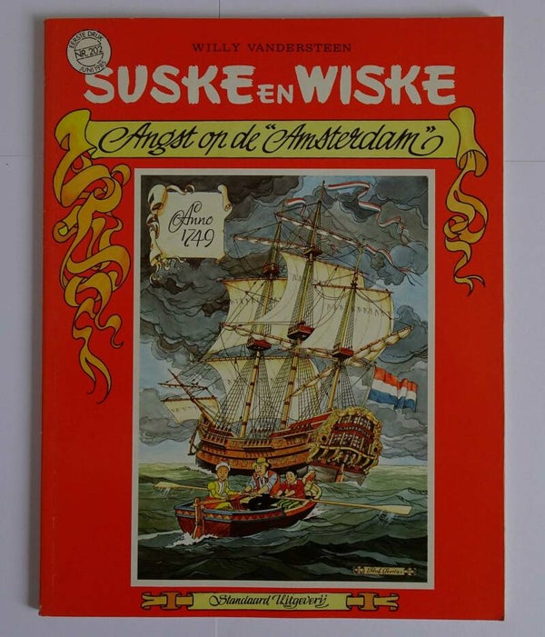 Strip 202. Suske en Wiske: Angst op de "Amsterdam"