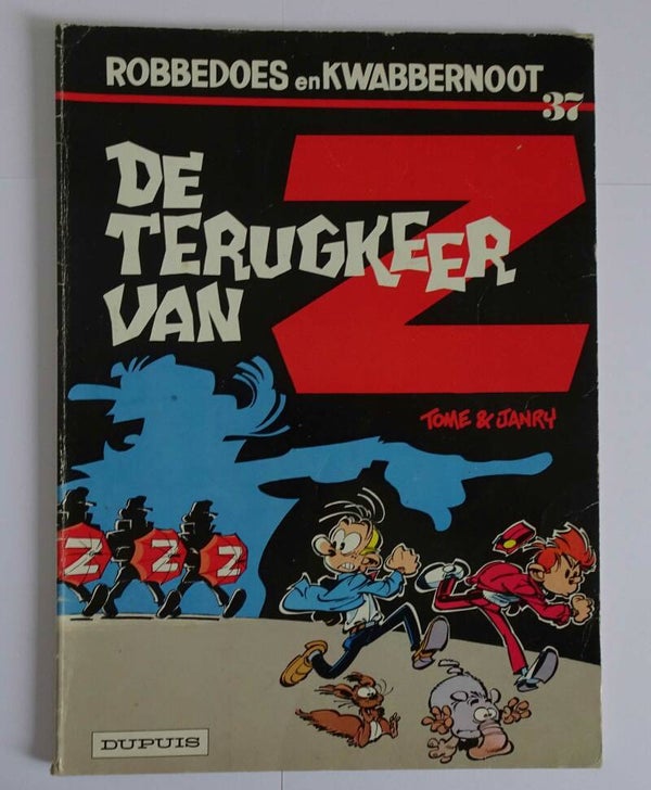 Strip 37. Robbedoes en Kwabbernoot: De terugkeer van Z