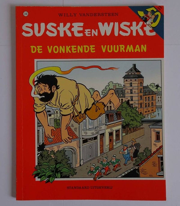 Strip 246. Suske en Wiske: De vonkende vuurman