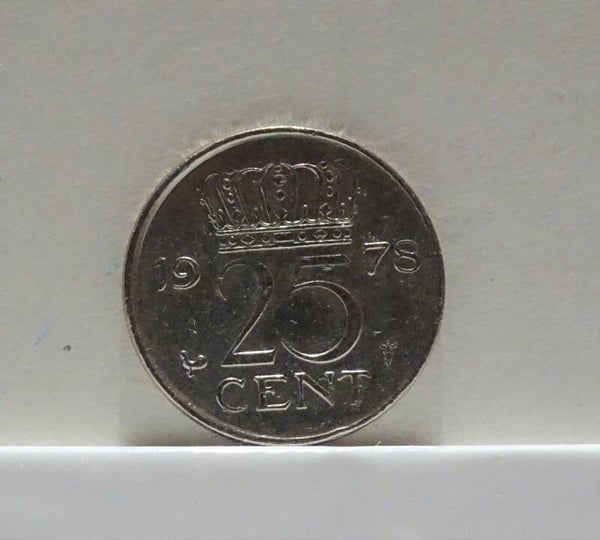 Munt: 25 Cent haan (1978) Nederland - Juliana