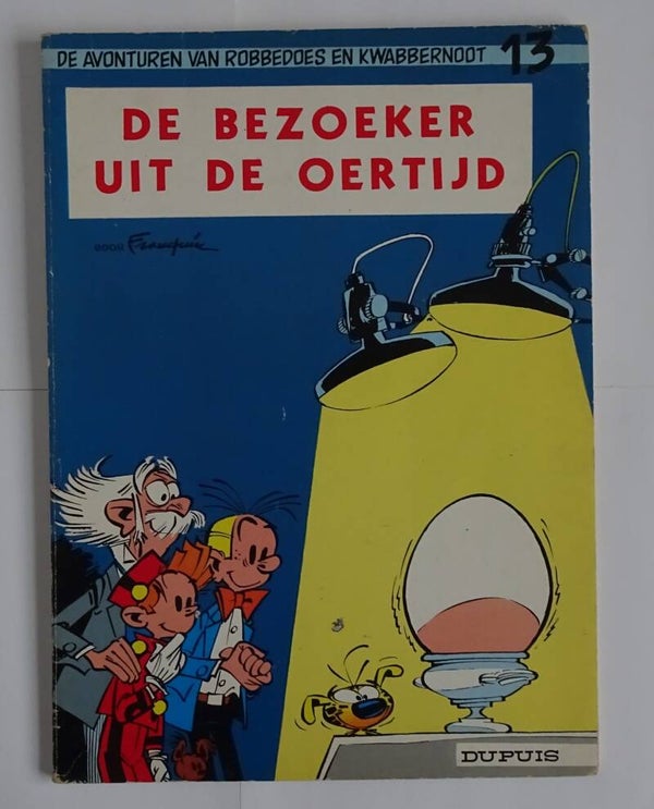 Strip 13. Robbedoes en Kwabbernoot: De bezoeker uit de oertijd