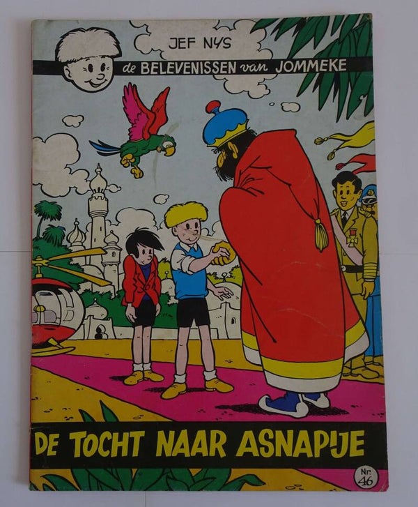 Strip 46. Jommeke: De tocht naar Asnapije