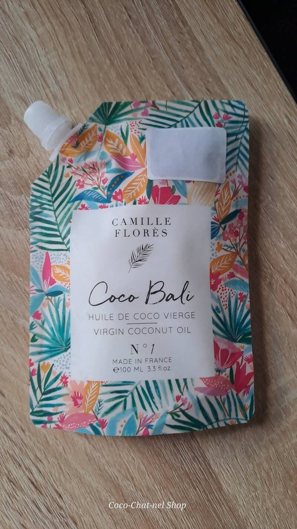 🥥 Huile de coco vierge n°1 – Coco Bali by Camille Flores – 100 ml