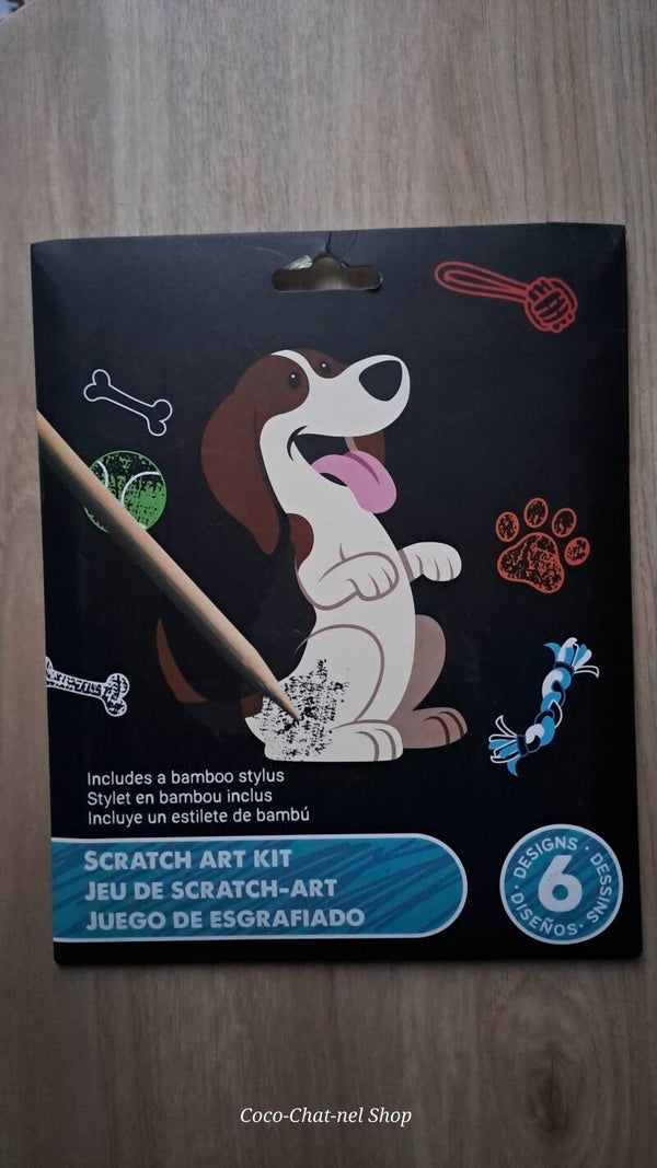 🎨 Images à gratter chiens – JOU050CH6 🎨