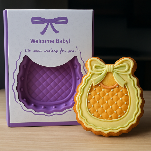 🍰 Moule à gâteau Baby Bib – Pavoni Italie 🎀