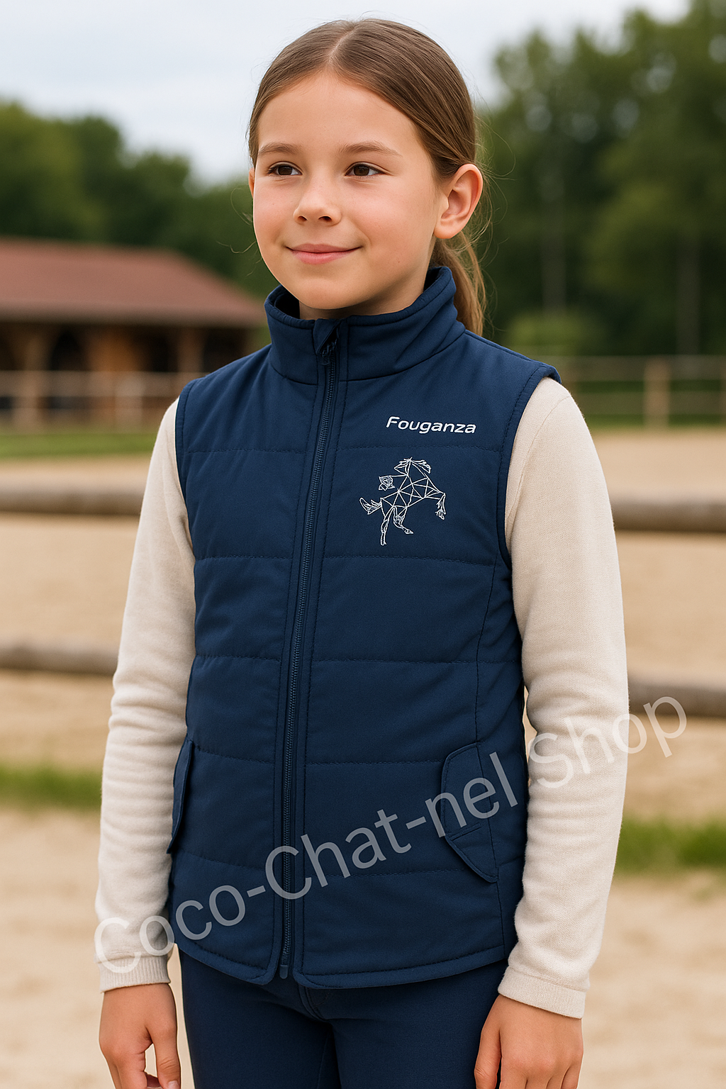 Veste sans manches d'équitation / 12 ans