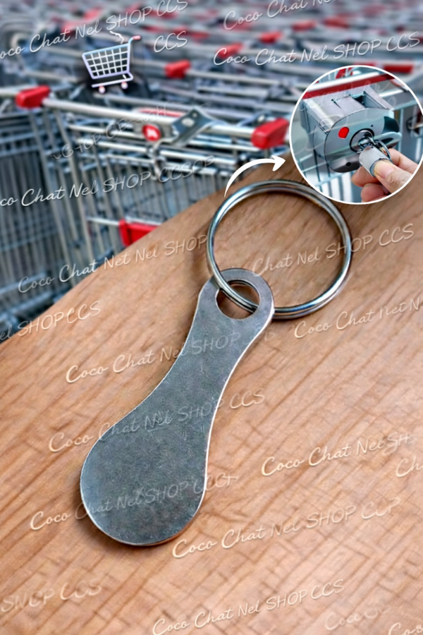Jeton de caddie – Porte-clé pratique 🛒