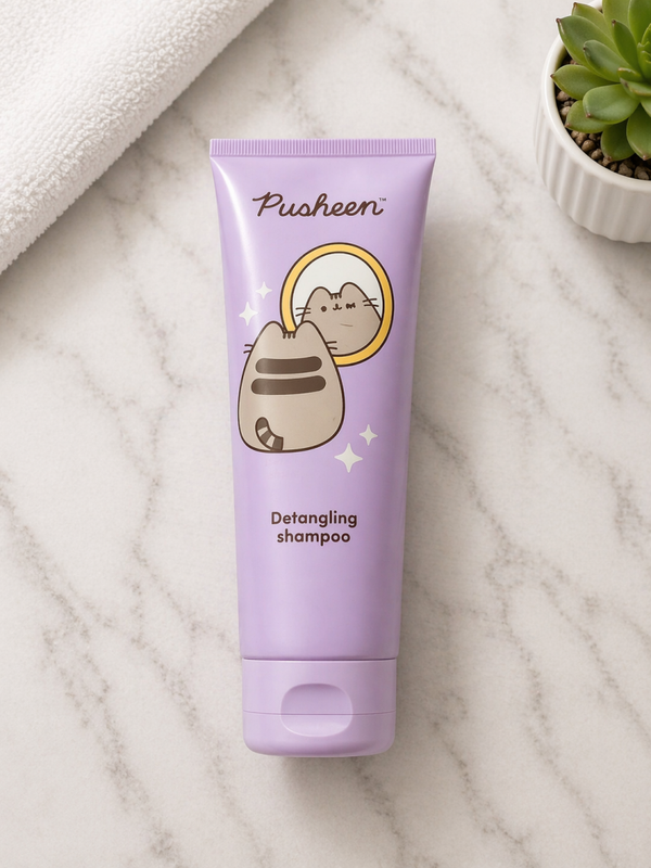 🧴✨ Pusheen – Shampooing & Après-shampooing Démêlant 2-en-1 – 250 ml odeur type arlequin