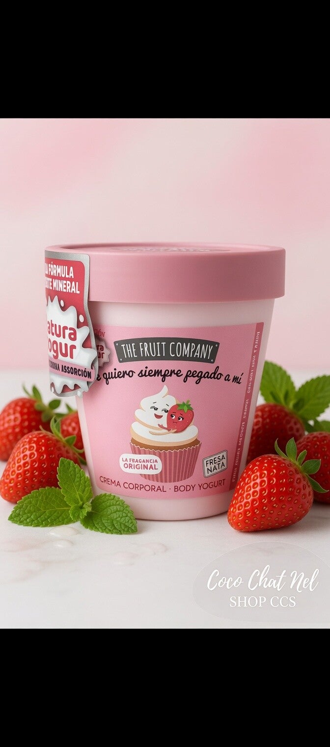 Crème yogourt pour le corps / fraise- crème 🤤🍓